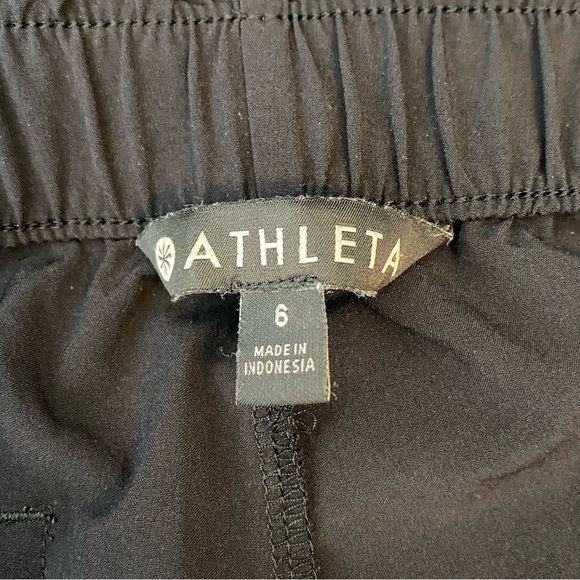 Athleta Black Paper Bag Waist Pant - Picture 8 of 9